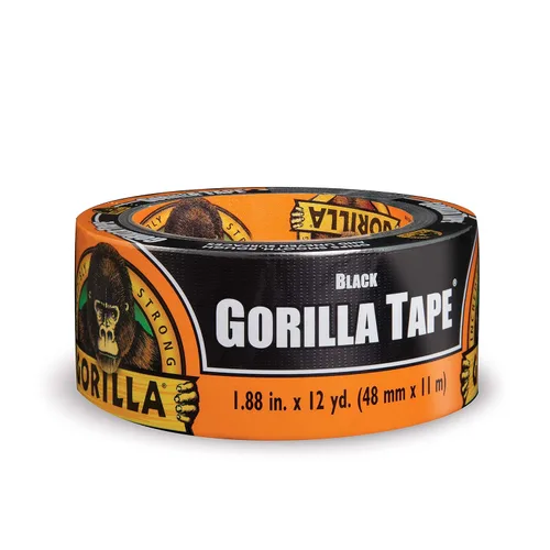 Miniatura 9 de Gorilla Cinta adhesiva negra, 1.88 pulgadas x 12 yardas, negro, (6 unidad) - 1 paquete