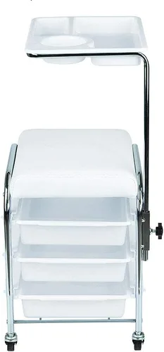 Miniatura 7 de Salón móvil Peluquería Peluquería Belleza Almacenamiento Carrito Manicura Uñas Cabello Herramienta Carrito Silla Pedicura Taburete Mesa
