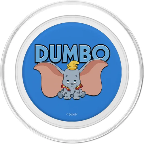 Miniatura 2 de Disney Retrato de texto azul Dumbo PopSockets MagSafe PopGrip para iPhone