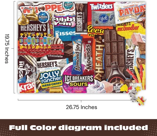 Miniatura 4 de Buffalo Games - Rompecabezas de 1000 piezas de Hershey's Sweet Collage para adultos, imagen de caramelo colorido hecho en Estados Unidos
