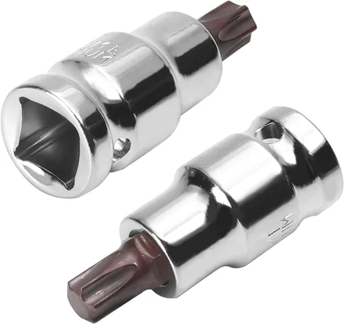 Utoolmart 1/2-Inch Drive x T50 Torx Bit Socket S2 Acero 55mm/2.17" Longitud Auto Reparación Herramienta Listo Impacto 2 Pcs