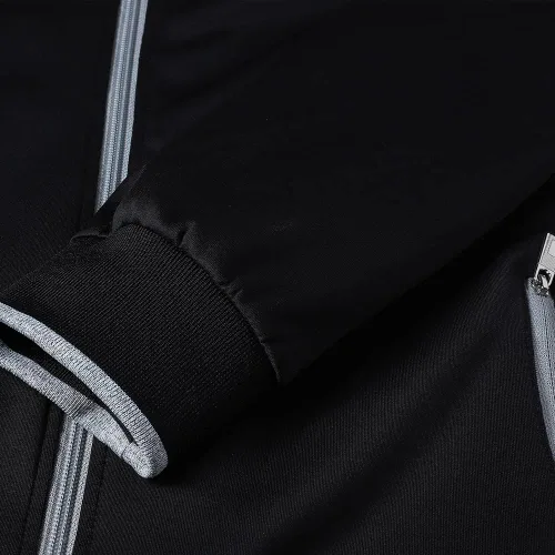 Miniatura 8 de PUMPITU Conjunto deportivo casual de manga larga para hombre, sudadera con cremallera completa, chaqueta y pantalones para correr, trajes de 2 piezas