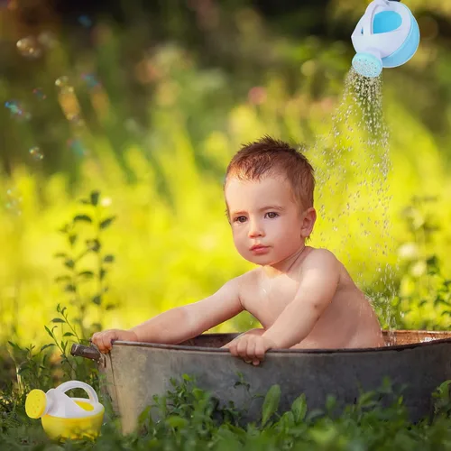 Miniatura 4 de Sosation 12 piezas de mini regaderas para niños, juguete de agua para la playa, arena, agua, juguete para niños pequeños, maceta de riego pequeña