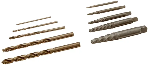 Irwin Tools IRWIN Industrial Tools 11117 - Extractores de tornillo de flauta en espiral con juego de brocas de acero de aleación de cobalto, 10