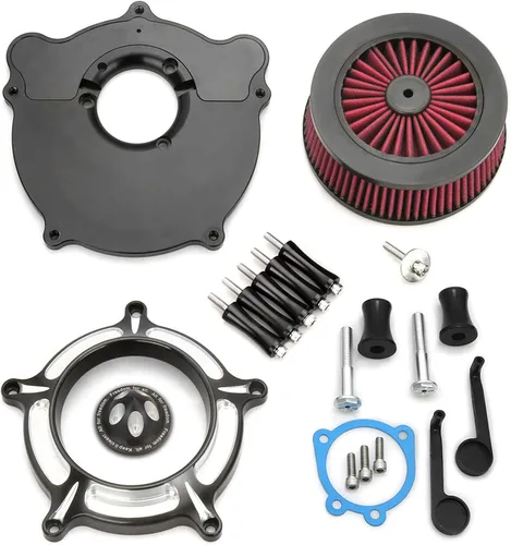 Miniatura 11 de Para filtro de aire limpiador Harley Sportster Softail Touring street road king glide Dyna para filtros de entrada de aire Harley Davidson