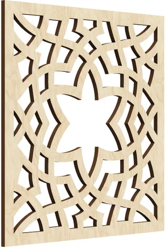Miniatura 50 de París - Paneles de pared decorativos de madera con calado, extra pequeños, 7 3/8 pulgadas de ancho x 7 3/8 pulgadas de alto x 1/4 pulgadas de alto