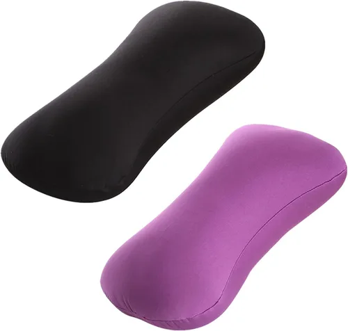 ASkinds 2 almohadas cilíndricas de 15 x 7.8 pulgadas, cómodas almohadillas tipo hueso de microcuentas, cojín de tubo de cama para cabeza, cuello,