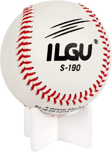 Miniatura 3 de Soporte acrílico de béisbol para recuerdos de bola, softball y estante de exhibición de tenis (1.97 x 1.1 pulgadas, blanco)