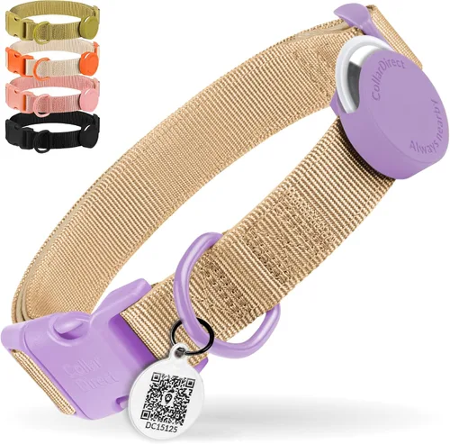 Miniatura 9 de CollarDirect Airtag - Collar de perro reflectante de nailon y neopreno para Apple Air Tag para perros grandes, medianos y pequeños