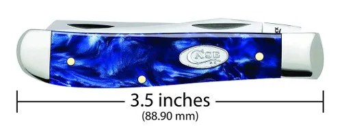 Miniatura 2 de Case WR XX Navaja de bolsillo Mini Trampero Sparxx Blue Pearl Kirinite Artículo #23432 - (10207 SS) - Longitud cerrada: 3 1/2 pulgadas