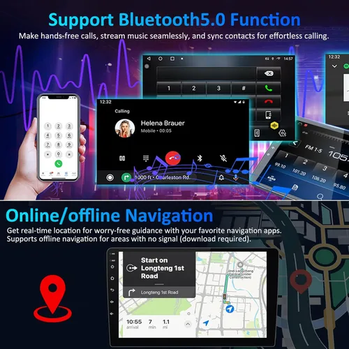 Miniatura 5 de Actualización de radio de coche 4G+64G para Ford F150 2009-2014: estéreo de coche Android 15 para radio F150 con pantalla táctil de 9 pulgadas