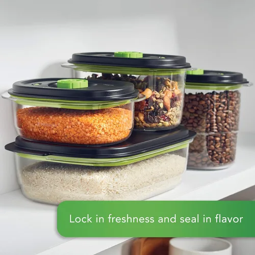 Miniatura 2 de FoodSaver Recipientes al vacío para conservar y marinar, 10 tazas, libres de BPA, aptos para lavavajillas, transparentes