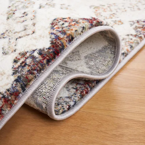 Miniatura 6 de SAFAVIEH Persian Collection - Alfombra de área de 5.3 x 7.7 pies, color crema y gris, diseño bohemio rústico envejecido, no desprende pelusa