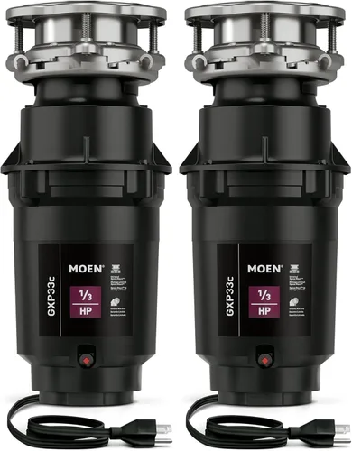 Miniatura 16 de Moen Lite Series PRO GXP33C - Triturador de basura compacto de alimentación continua para fregadero de cocina con cable de alimentación