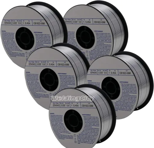 Miniatura 7 de WeldingCity ER4043 Alambre de soldadura MIG de aluminio 1-Lb carrete 0.030" (0.8mm)