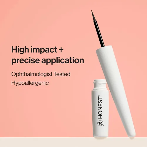 Miniatura 3 de Honest Beauty Extreme Length - Máscara voluminizadora limpia + paquete de delineador líquido vegano duradero Verificado por EWG + libre