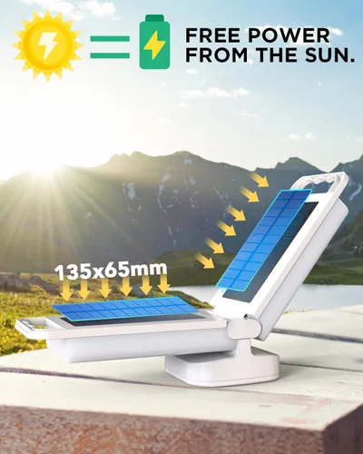 Miniatura 2 de Linterna solar para campamento de 6000 mAh, paquete de 2, luz de campamento recargable por USB y fuente de alimentación, lámpara nocturna LED