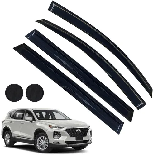 Miniatura 49 de Protectores de lluvia para Mazda 3 Hatchback 2010-2013, deflectores de ventana lateral con cinta adhesiva para Mazda 3 Hatchback, viseras de ventana