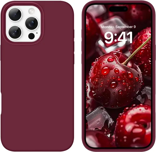 Miniatura 375 de GUAGUA Funda compatible con iPhone 17 Pro Max de 6.9 pulgadas, silicona líquida, goma de gel suave, delgada, forro de microfibra delgada