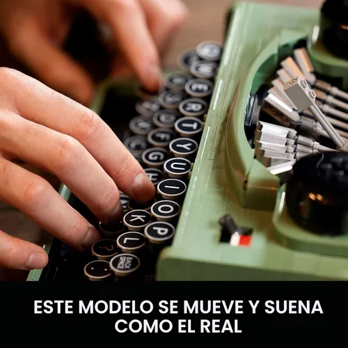 Miniatura 6 de LEGO Ideas Typewriter 21327 - Juego de construcción para adultos, modelo de exhibición retro coleccionable, pasatiempos creativos, idea de regalo
