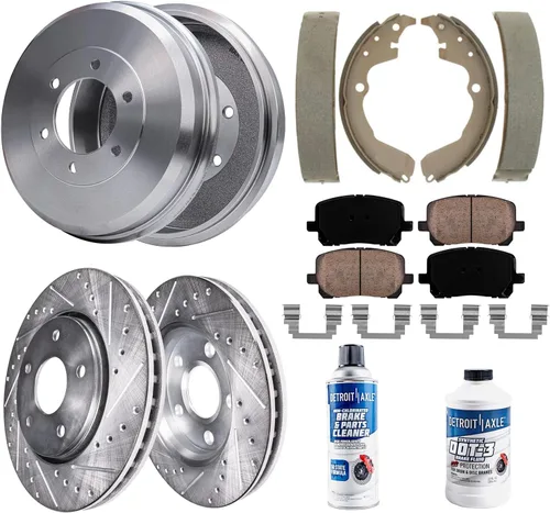 Miniatura 27 de Detroit Axle – Pastillas de freno traseras para Mazda 6 2016-2021, pastillas de freno de cerámica con accesorios 2017 2018 2019 2020 de repuesto