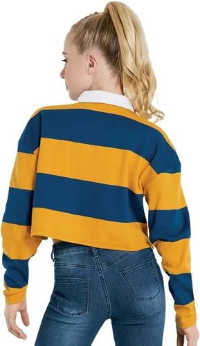 Miniatura 2 de Balera - Camiseta de rugby con rayas y mangas largas para niñas