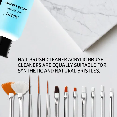 Miniatura 7 de Limpiador de pinceles de uñas acrílicas, limpiador de pinceles de pintura líquida para artistas de uñas (8.5 fl oz/8.5 onzas líquidas)