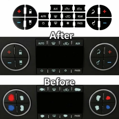 Miniatura 3 de Kit de reparación de botones de CA para salpicadero, compatible con Chevy, mejor para fijar botones de control de aire acondicionado desteñidos