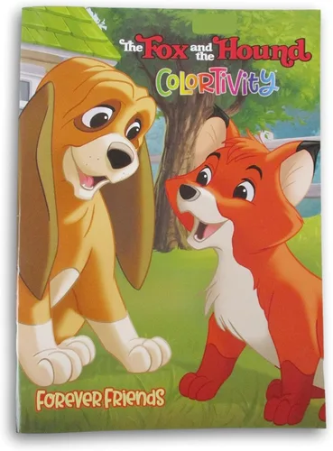 Fox and The Hound - Libro para colorear y actividades - Copper and Tod Forever Friends - 64 páginas