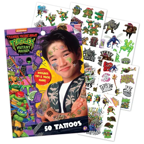Miniatura 14 de Savvi - 50 tatuajes temporales de Dungeons & Dragons: Tinta segura para la piel, ideal para fiestas de cumpleaños y noches de juegos, niños y niñas