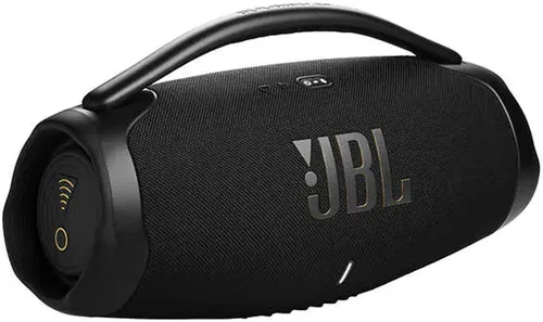 JBL Boombox 3 WiFi inalámbrico Bluetooth Streaming Altavoz portátil, negro, IP67 a prueba de polvo e impermeable Airplay Alexa PartyProof HD 3D