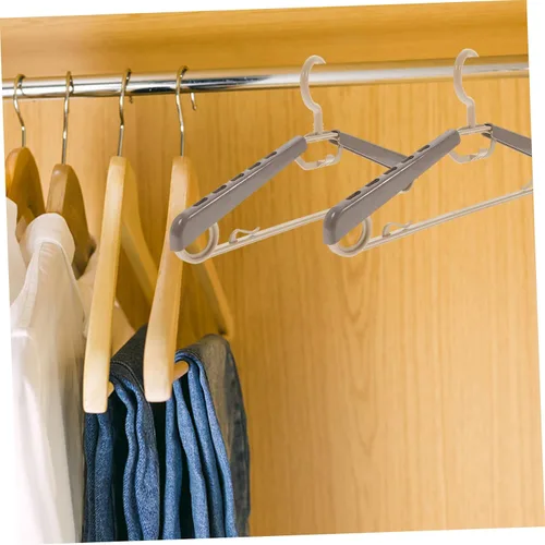 Miniatura 4 de Cabilock Perchas de traje para hombre, 10 perchas extra anchas sin golpes de 16 a 23 pulgadas, ahorro de espacio, resistentes para organizador