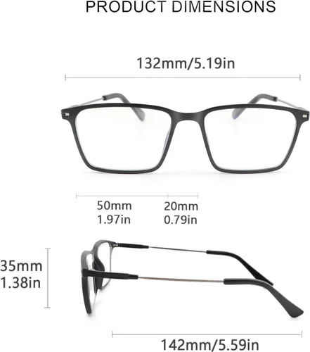 Miniatura 3 de YIMI Lentes fotocromáticos con bloqueo de luz azul, protección UV, antifatiga ocular, para computadora, juegos, bloqueo de pantalla de luz azul