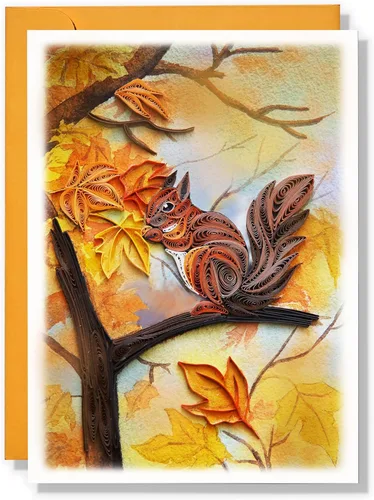 Miniatura 11 de Tarjeta de felicitación estacional, verano invierno, primavera, otoño Tarjeta de cumpleaños para mamá, madre, linda tarjeta de filigrana acolchada