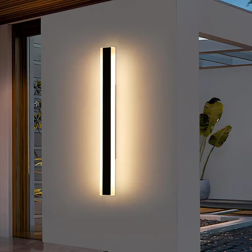 Miniatura 21 de Luces de Pared Modernas para Exterior de Casa, Apliques de Pared al Aire Libre de 23.6 Pulgadas, 3 Luces Color 3000K/4500K/6000K, Resistente al Agua