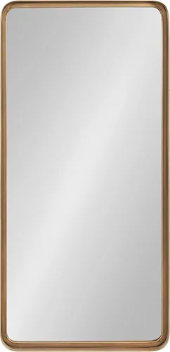 Miniatura 2 de Kate and Laurel Armenta - Espejo rectangular moderno con marco de metal, 20 x 42 pulgadas, dorado, espejo de pared funcional inspirado