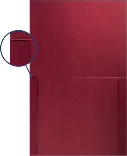 Miniatura 5 de Paquete de 25 portacreditados, 25 tapas de certificados para papel de tamaño carta, 8.5 x 11 pulgadas, carpetas de certificados, color rojo, 9 x
