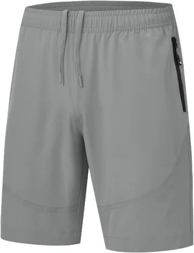 Miniatura 2 de Rdruko Pantalones cortos de senderismo para hombre con bolsillos con cremallera, 7 pulgadas, ligeros, de secado rápido, pantalones cortos