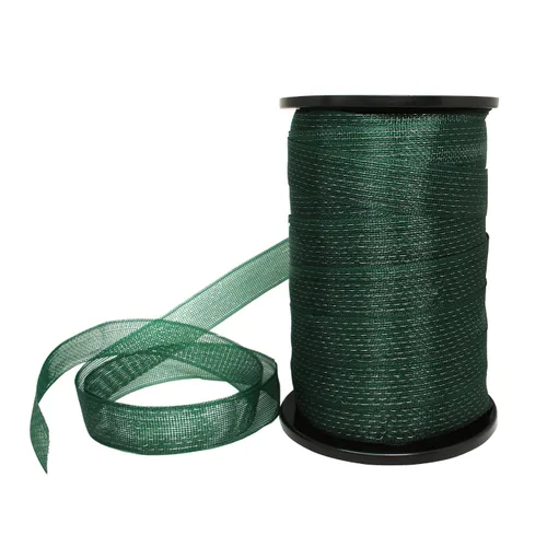 Miniatura 3 de Cinta de polietileno eléctrica portátil de 575 pies de largo, 1-1/2 pulgadas de ancho, 8 hebras de alambre de acero inoxidable, 1 carrete - verde