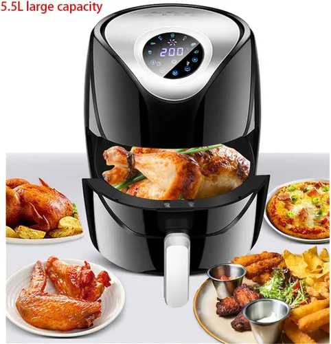 Miniatura 2 de Freidora de aire eléctrica para el hogar multifunción sin freidora, freidora electromecánica de papas fritas inteligentes totalmente automática