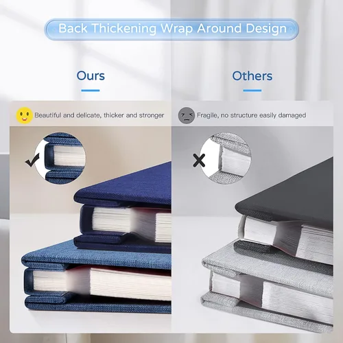 Miniatura 6 de Popotop Álbum de fotos grande autoadhesivo 4x6 5x7 8x10, álbum de recortes DIY, libro de fotos, regalos para mamá, familia, bebé y boda, con Azul