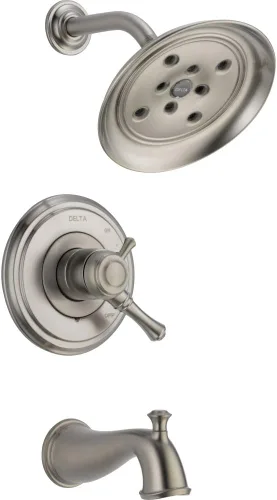 Miniatura 6 de Delta Faucet T17297-CZ Cassidy MultiChoice 17 Series - Moldura de ducha, bronce champán