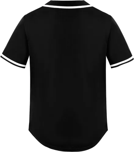 Miniatura 2 de Yuji Itadori Camiseta de béisbol para hombre, manga corta, cuello en V, botones, ropa deportiva, tallas S-4XL