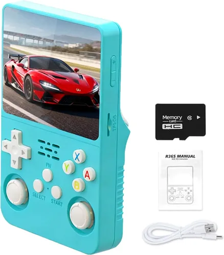 Miniatura 18 de Consola de juegos retro de mano R36S, pantalla HD IPS de 3.5 pulgadas, batería de 3200mAh, 128G con más de 20000 juegos integrados, más de 20