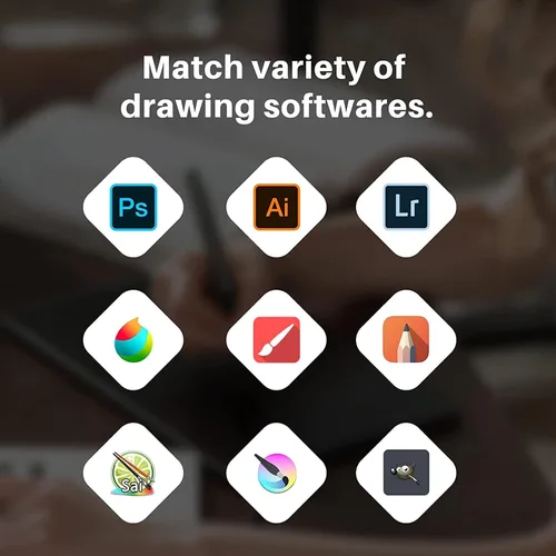 Miniatura 8 de HUION Tableta de dibujo Inspiroy H640P Bloc de gráficos digitales para OSU! con lápiz óptico sin batería 8192 niveles sensibilidad a la presión 6