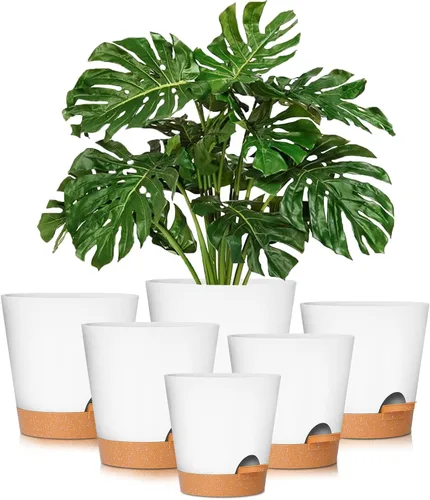 Miniatura 18 de GARDIFE Macetas de 10/9/8 pulgadas para plantas de interior, macetas auto-regantes, macetas de riego automático, macetas de flores, negras
