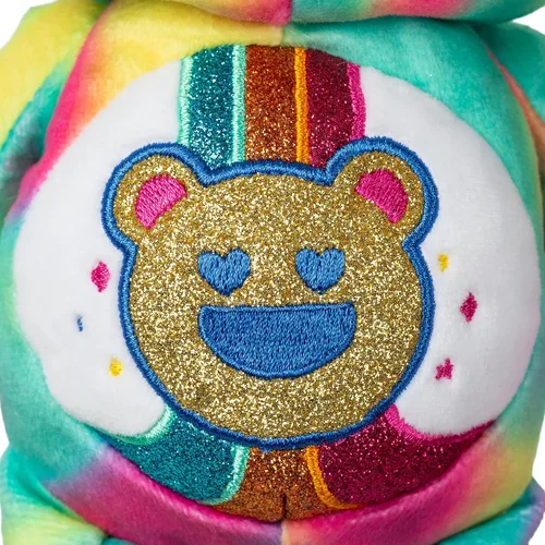 Miniatura 4 de Care Bears Oso Good Vibes con Purpurina de 9" - Tie-Dye Multicolor, ¡Hecho de Materiales Reciclados! – Bueno para Niñas y Niños, Coleccionistas
