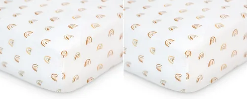 Miniatura 12 de Lulujo Sábanas de muselina para cuna, sábanas ajustables para colchón de cuna para niños y niñas, 28 x 52 pulgadas, 1 paquete de margaritas
