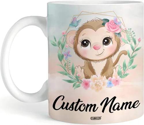 Miniatura 8 de CUBICER Tazas de café personalizadas con nombre personalizado, tazas de cerámica blanca, regalos de Navidad de vidrio para niños, mujeres, adultos