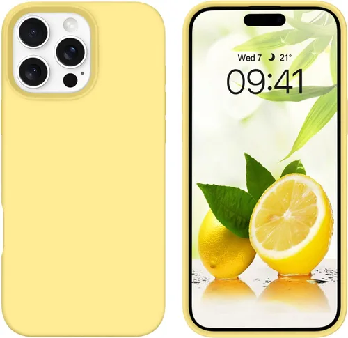 Miniatura 166 de GUAGUA Funda compatible con iPhone 17 Pro Max de 6.9 pulgadas, silicona líquida, goma de gel suave, delgada, forro de microfibra delgada